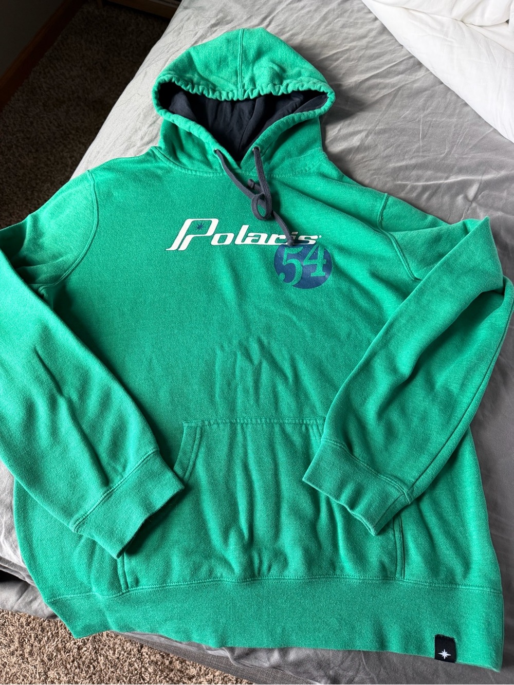 Polaris Men's Hooded Pullover Sweatshirt in Teal